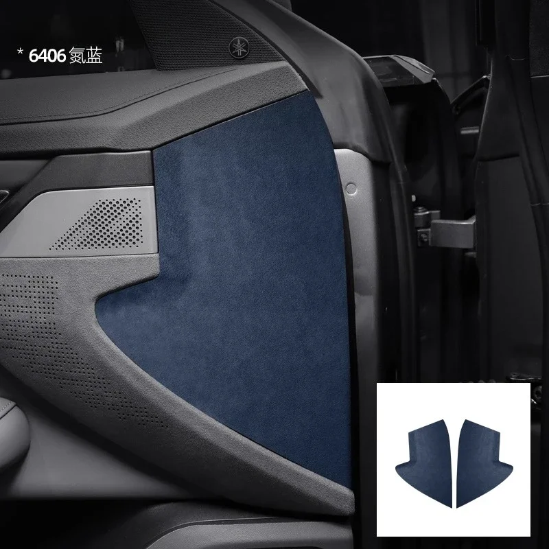 

Для 2021-2023 ZEEKR 001, треугольная декоративная наклейка на дверь, меховая внутренняя модифицированная защитная нашивка