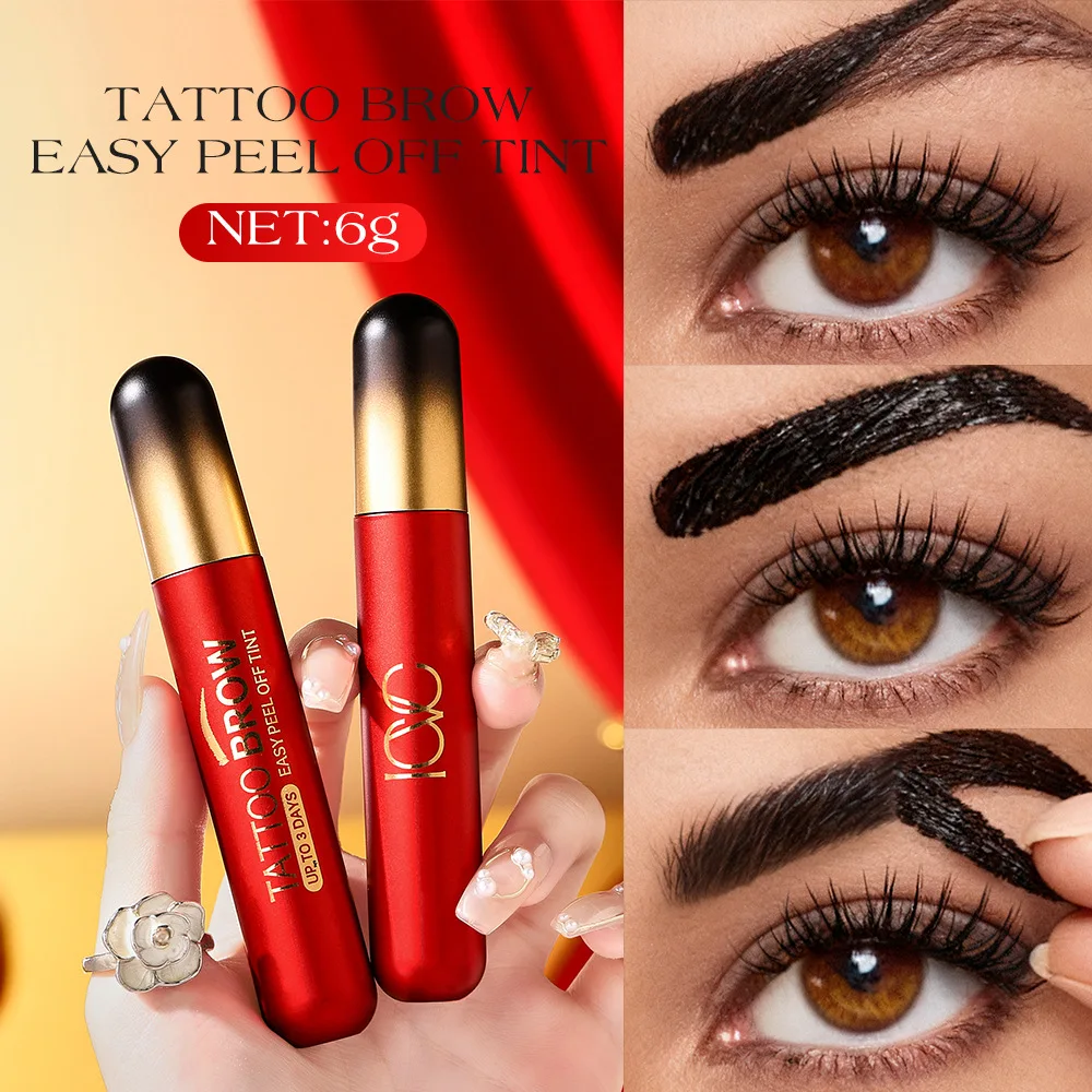 3D Stereo Peel Off Eyebrow Gel Waterproof Sweat Resistant Natural Brow Shape