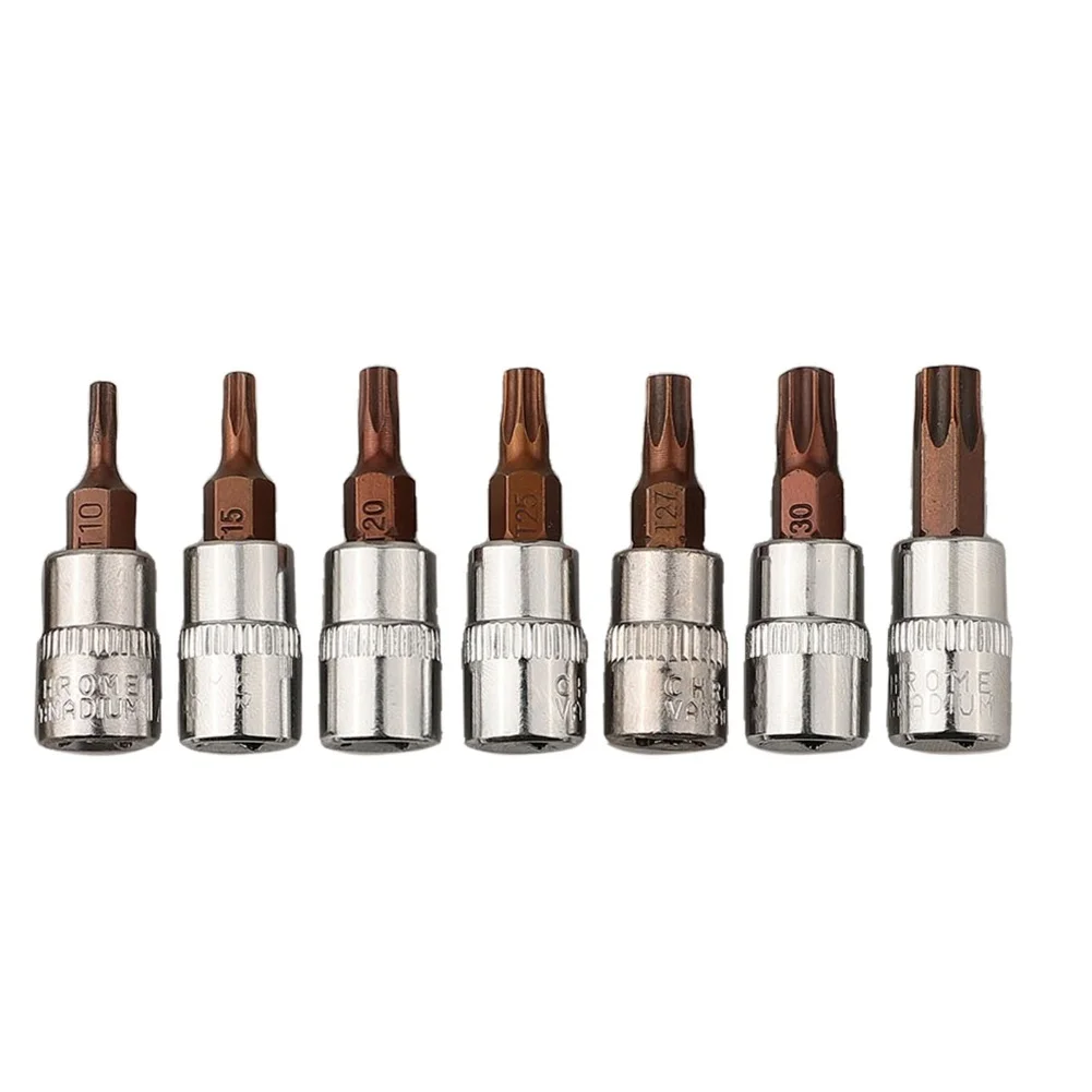 Hex Shank Bits Screwdriver Bit Set Alloy Steel Induction Hardened 6.35mm Hex Shank 7pcs Screwdriver Bits Set Screwdriver