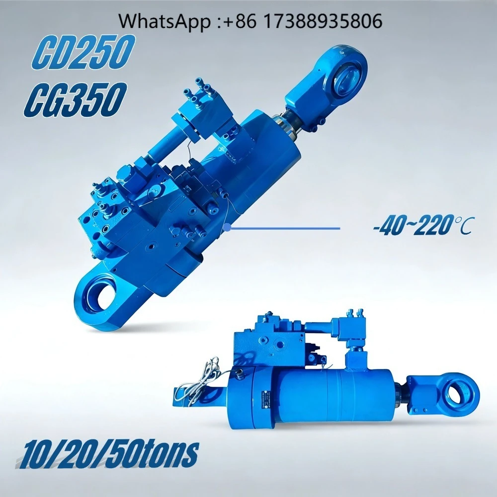Double Acting Rotating Hydraulic Cylinder Hydraulic Piston with Valve Front Flange Adjustable Cylinder China Manufacturer 24V70T