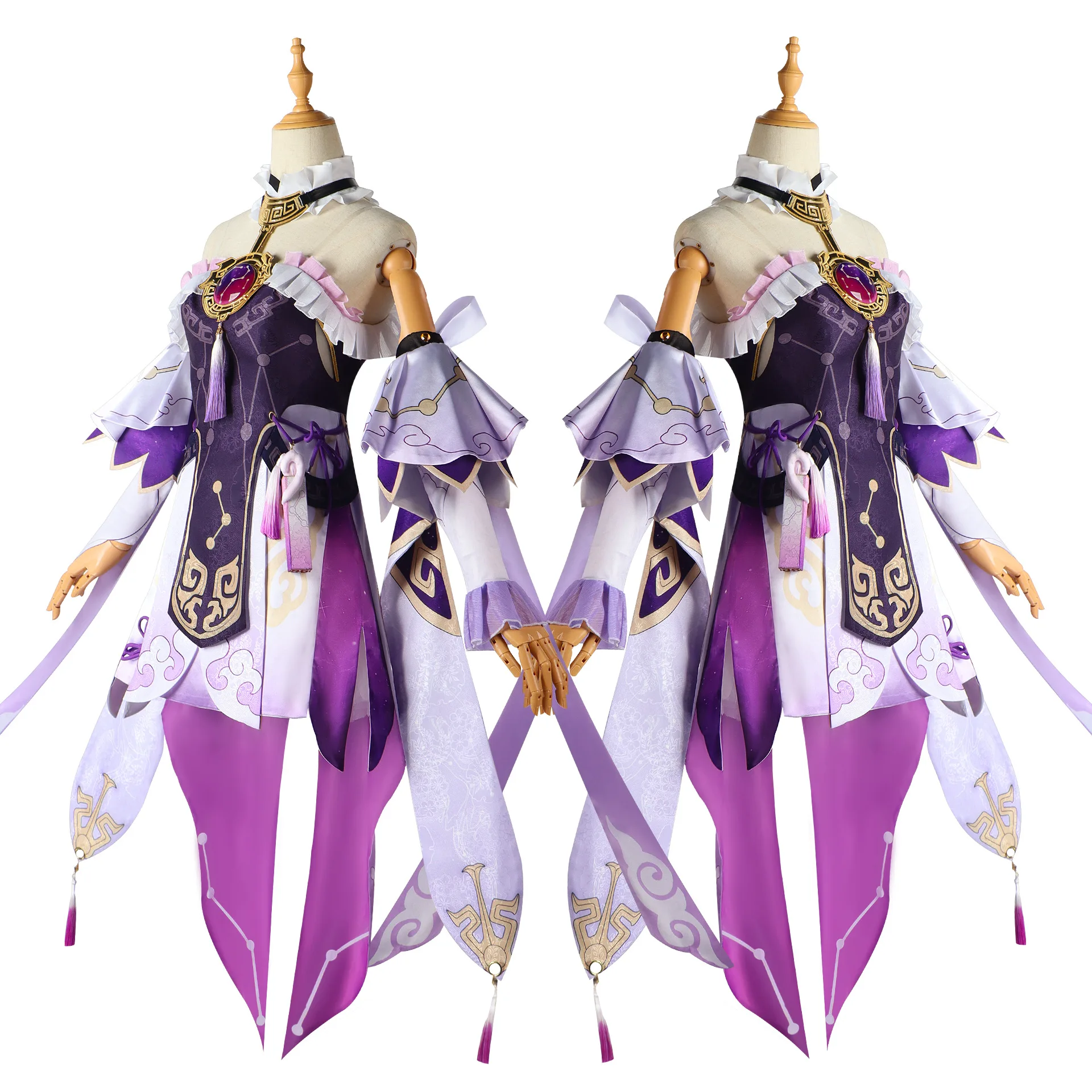 Fu Xuan 코스프레 코스튬 게임, 혼카이: 스타 레일 코스프레 XS-3XL, DokiDoki-N 여성 코스튬, Fu Xuan 플러스 사이즈