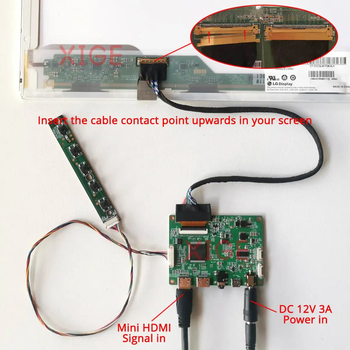 Driver Controller Board For LTN140AT20-401/S01/T02/V01 Kit DIY 14" 40-Pin LVDS 1366x768 Laptop Display HDMI-Mini USB Micro