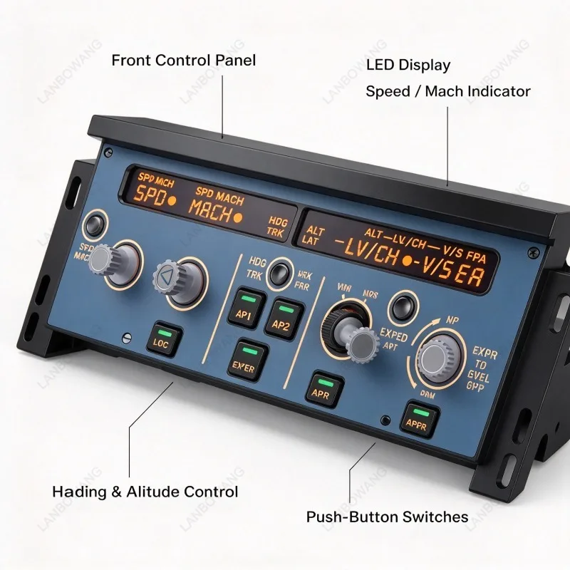For WINWING A320 FCU/EFIS-L/R Flight Control Panel for X-Plane Game Simulator, Dual Driving Mode, Plug and Play for SIMAPP