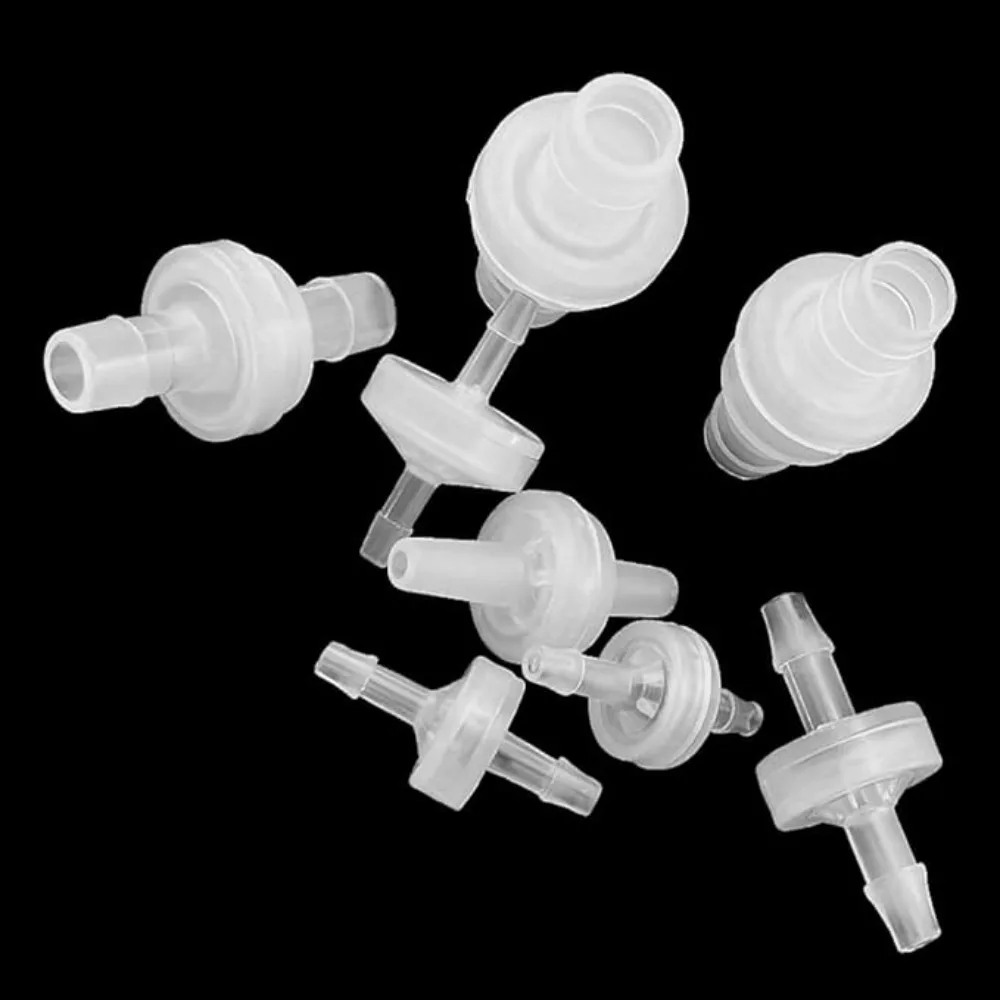 Plastic One-Way Non-Return Pagoda Inline Fluids Check Valve for Fuel Gas Liquid Ozone-Resistant Water Stop 3 4 6 8 10 12mm 1pcs