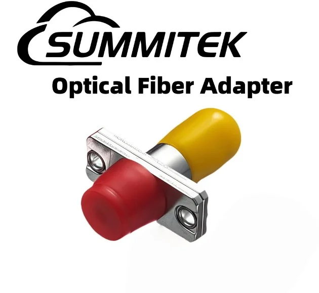 

Summitek Simplex FC-ST Optical Fiber Adapter Optic Flange Coupler Single Mode for 4G & 3G Networks for FTTH Applications