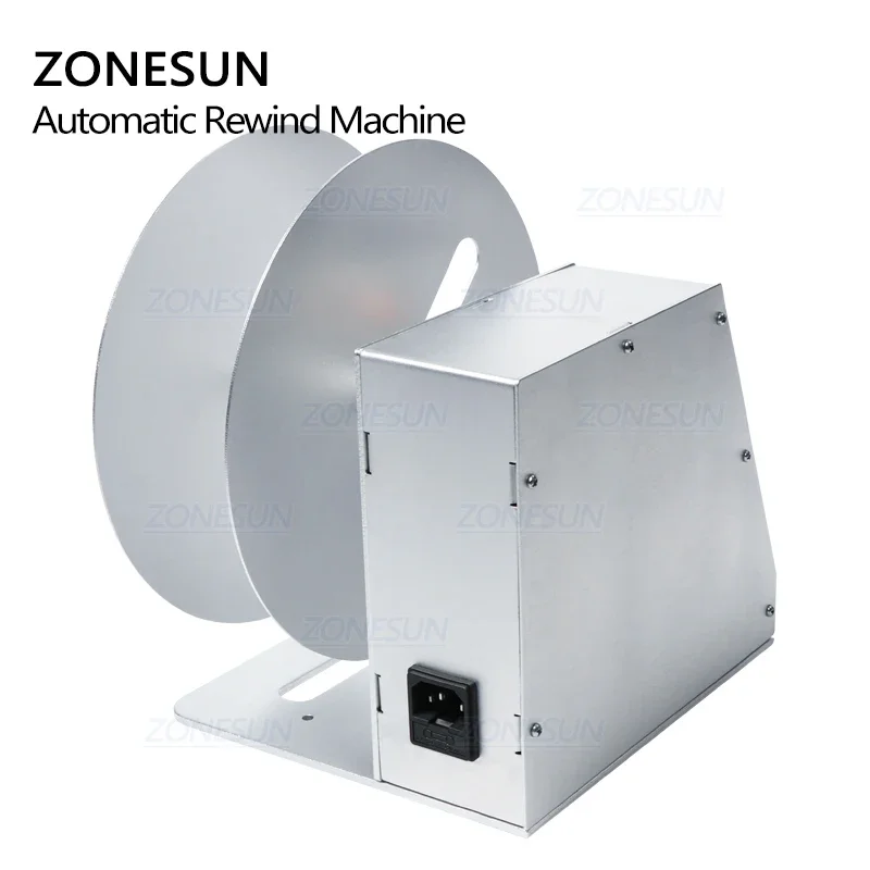 ZONESUN-rebobinadora de etiquetas automática para lavado de ropa, etiqueta de código de barras, etiqueta de precio, etiqueta autoadhesiva, velocidad