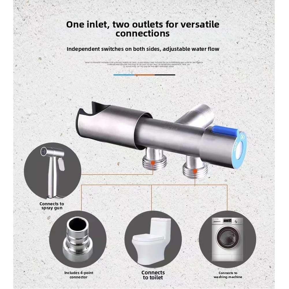 For Versatile Washing Tasks Stainless Steel Bidet Sprayer Stainless Steel Bidet Sprayer Wall Mounted Bidet Set