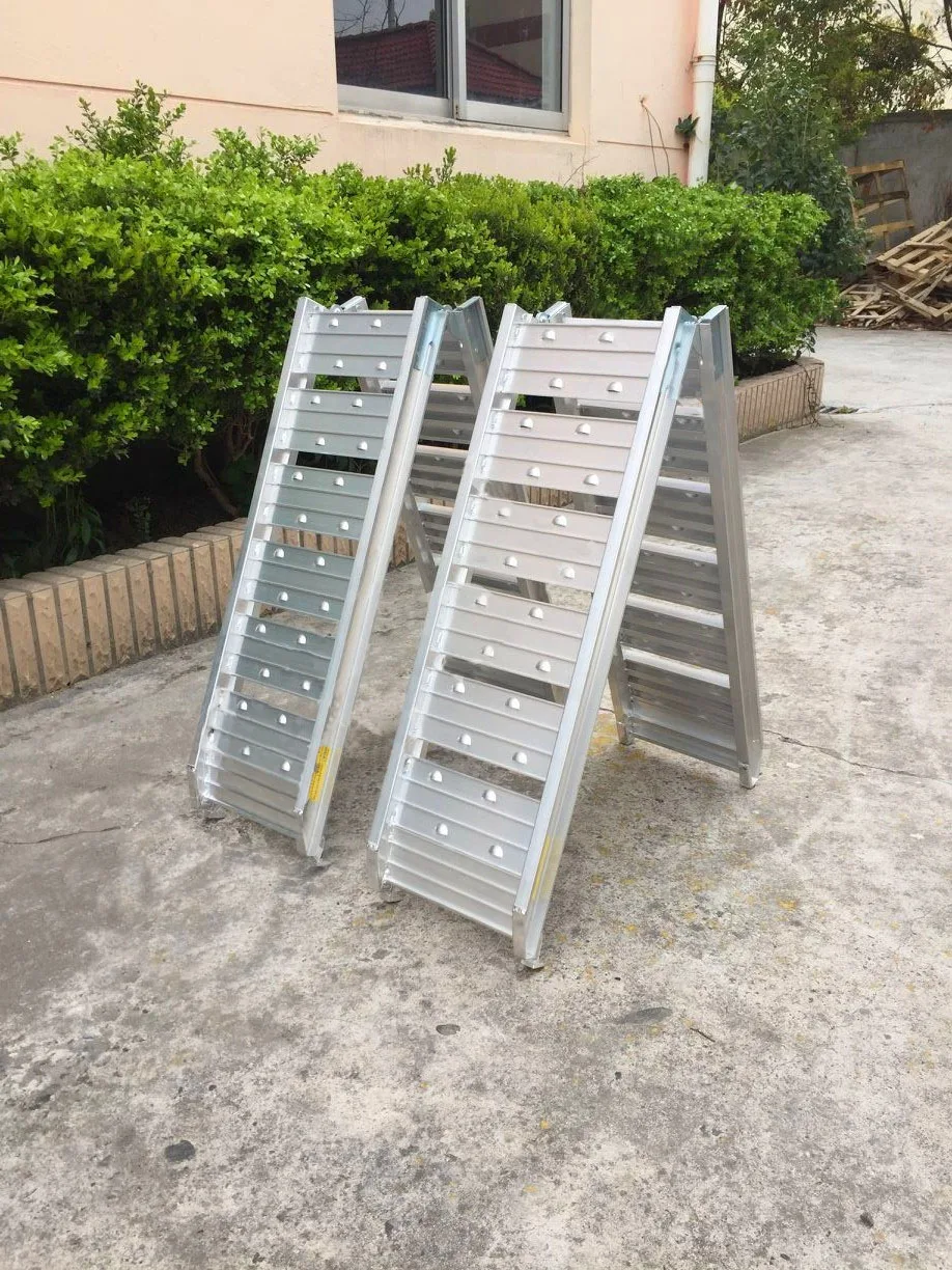 Truck Loading Snowmobile Motor Ramp