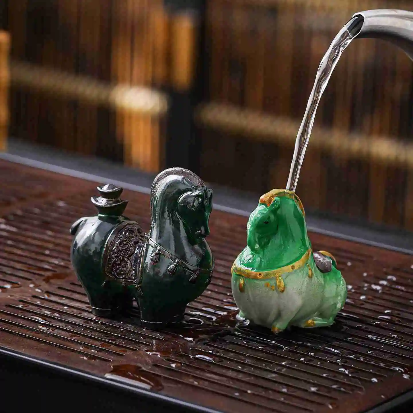 

Get Rich Instantly, Get Wealthy Instantly, Color-Changing Resin Tea Pet, New Creative Tea Table, Tea Play Home Decoration