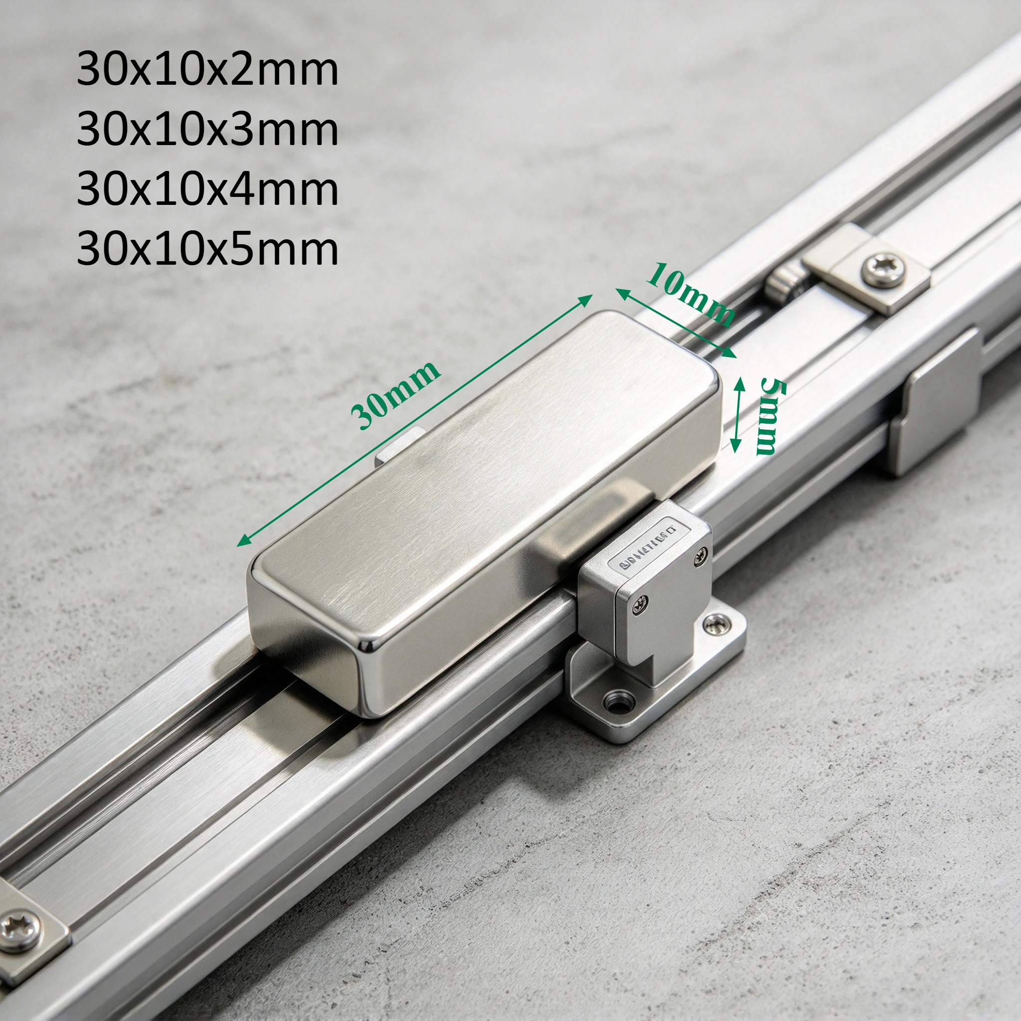 30x10x2 30x10x3 30x10x4 30x10x5mm N35 Powerful Rectangular Block Neodymium Magnets for DIY Fridge Industrial Crafts