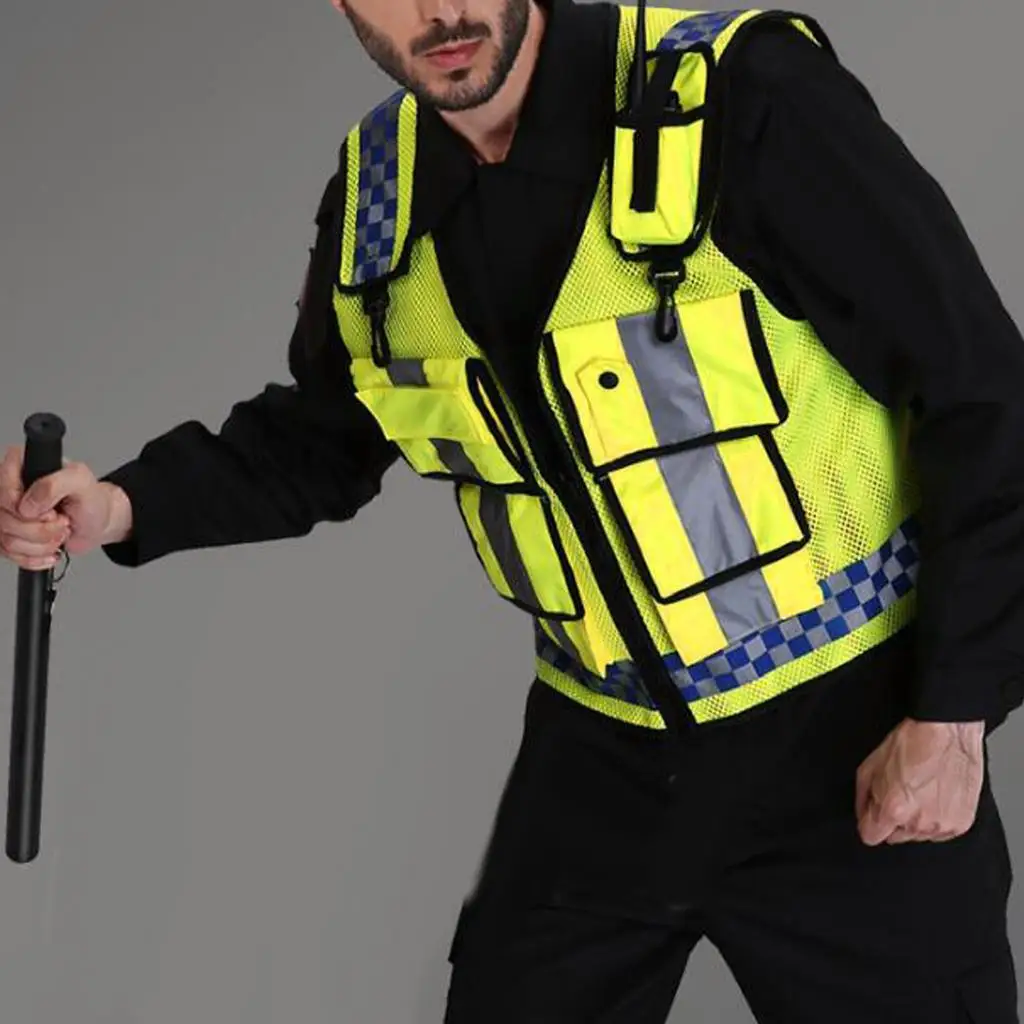 

Safety Mesh Vest Lightweight Reflective Jacket High Visibility Clothing for Construction and Emergency Protection