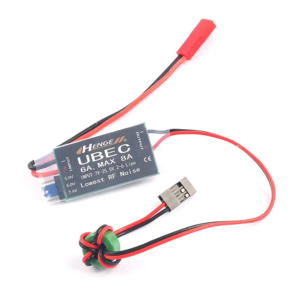 HENGE 6A UBEC Output 5v / 6v 6A / 8A,2-6S LIPO 6-16 cell Ni-Mh Input Switch Mode UBEC BEC LV for RC Airplanes