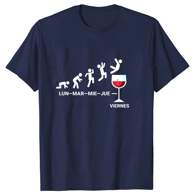 Viernes Beer Bedruckte T-Shirts für Damen und Herren, kurzärmelig, lustiges Rundhals-T-Shirt, lässige Sommer-Tops, Streetwear, Harajuku-Top – Detail 6