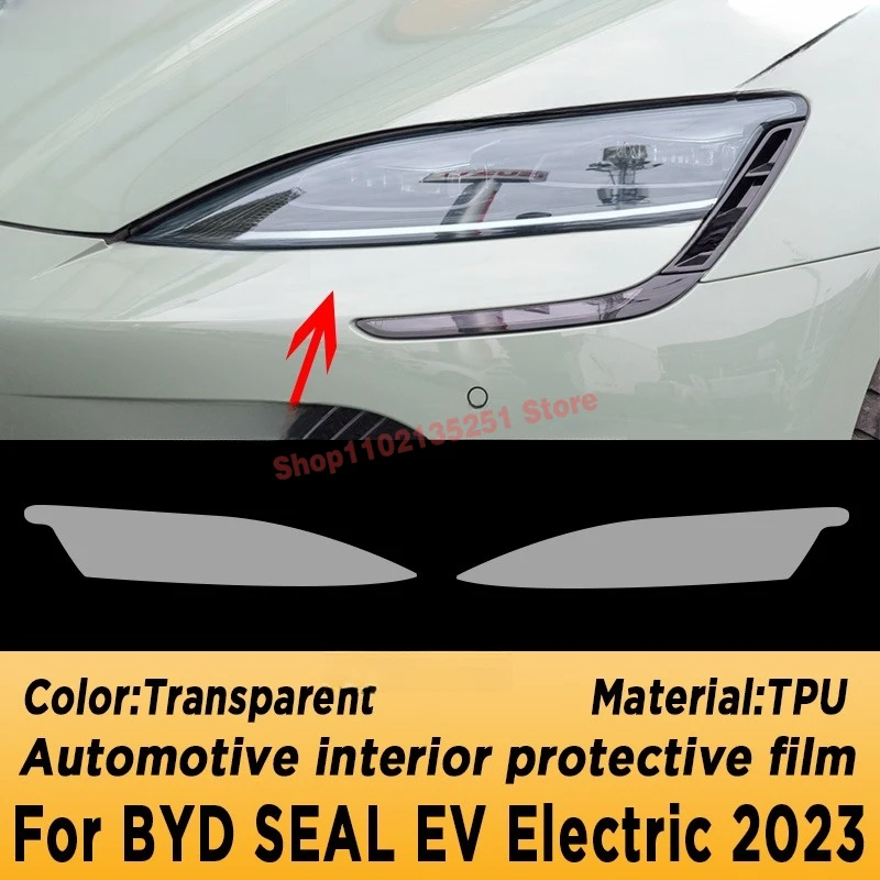 For BYD SEAL EV Electric 2023 Gearbox Panel Navigation Automotive Interior Screen TPU Protective Film Cover Anti-Scratch Sticker