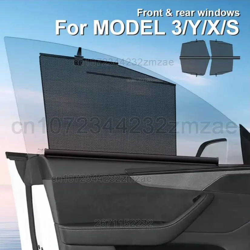 

For Tesla Model Y/3/S/X 2018-2025 Car Sunshade Side Window Sunshades Window Sunburn Protective Cover Car Interior Accessories