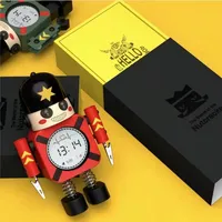 Robot Alarm Clock Smart Clock Led Student Gift Creative Boy Mechanical Electronic Digital New Multi-function Alarm Clock