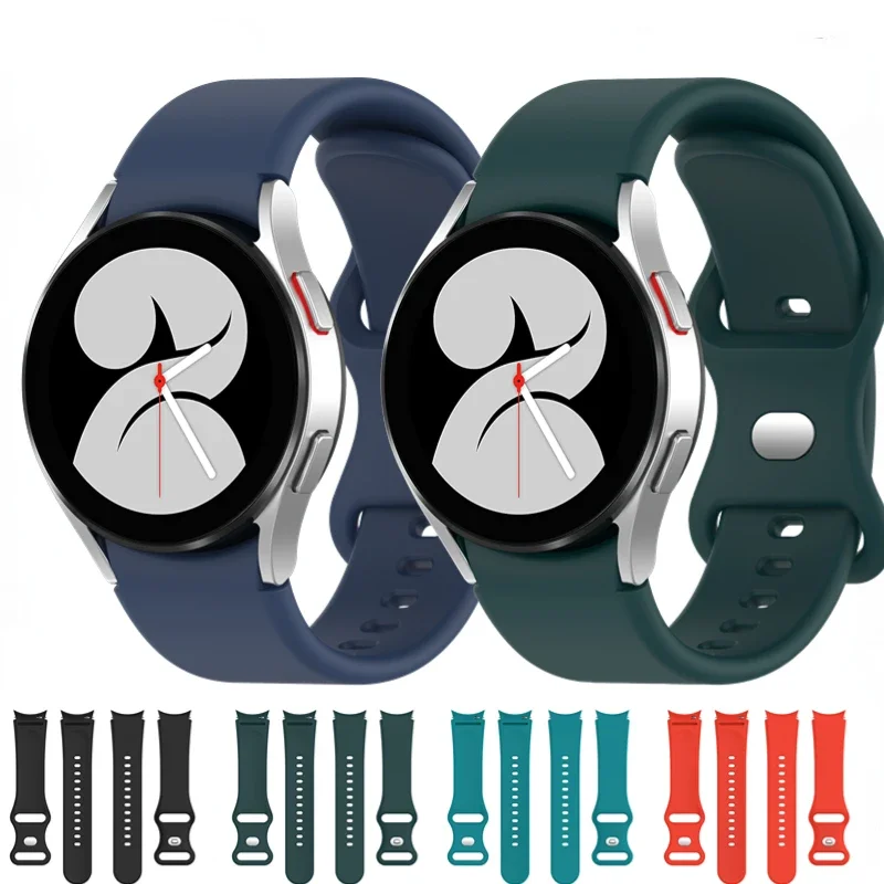 

No Gap Silicone Strap For Samsung Galaxy Watch 7 6 5 4 40mm 44mm Pro 45mm Bracelet Wristband Watch 4 6 Classic 46mm 47mm Correa