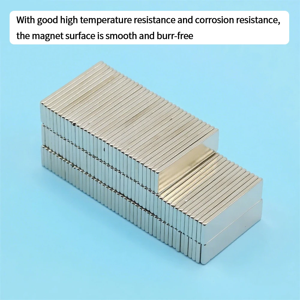 Neodymium Magnet High Density Magnetic Alloy Block 30x10x2mm Strong Suction Durable DIY Craft Home Storage Fixing Metal Parts