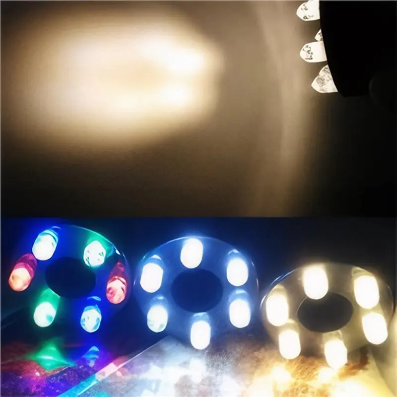 AC62-4X RGB 6 LED AC12V Water Fountain Light With 2Pin Connection Underwater Pond Lights Water Feature Lights For Pool