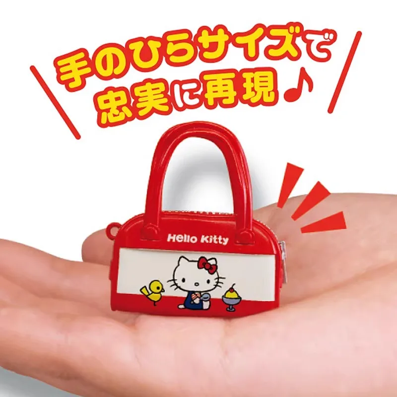 Originale Anime giapponese Gashapon Figure Cute Sanrio Hello Kitty Camera Bag portachiavi portachiavi Kawaii Capsule Toys Gift