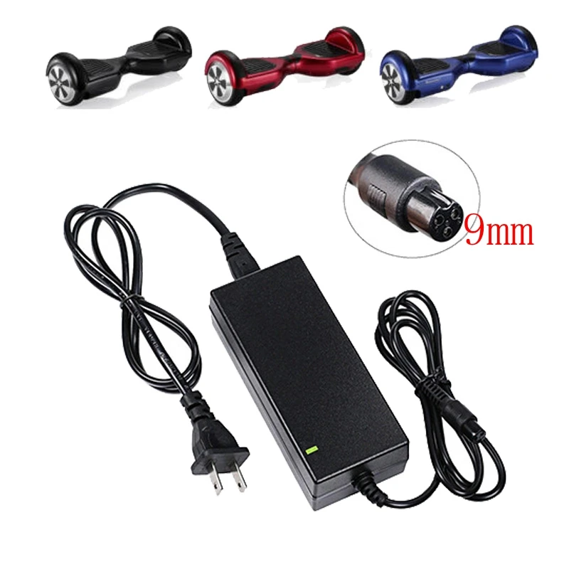 42V 2A Universal Lithium Battery Charger For 36V Hoverboard Self-Balancing Scooter 100-240V AC Power Supply Adapter EU US