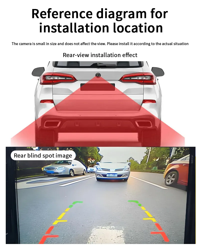 AHD 1080P Auto-Rückfahrkamera 170° ° Weitwinkel-Nachtsicht Wasserdichte 18,5mm Mini-Rückfahrkamera für Fahrzeug-Einparkhilfe – Detail 11
