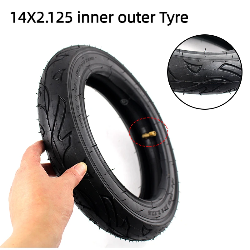 Good Quality 14x2.125 （57-253）Tyre Inner Tube 14*2.125 Tire for E-bike Antiskid Electric Bicycle