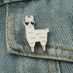 Cute Llama Hard Enamel Pin Animal Lapel Pins Badge Lover Gifts Brooch for Jewelry Accessory