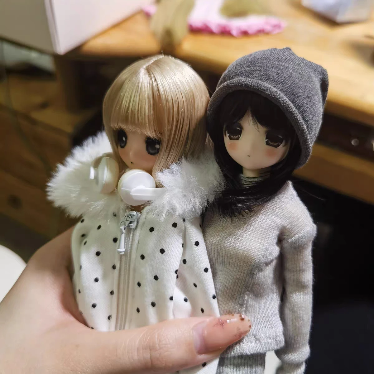 1/6 Scale Doll OB22 Soft Stretch Knit Beanie Hat For OB24 24cm 1/6 BJD Azone Dress Up Game Doll Clothes Outfit Birthday Gift