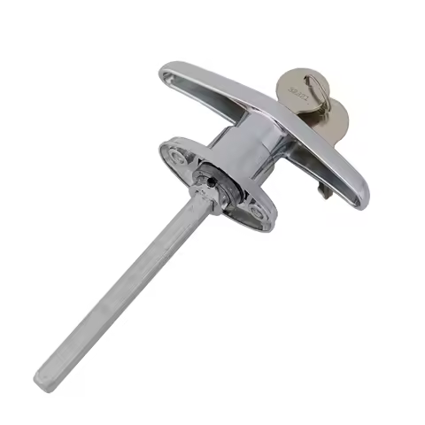 T-Shaped Handle Lock Garage Door Lock Zinc Alloy Anti-theft Lock For Caravan Garage Shed Campervan Cabinet Furniture Hardware