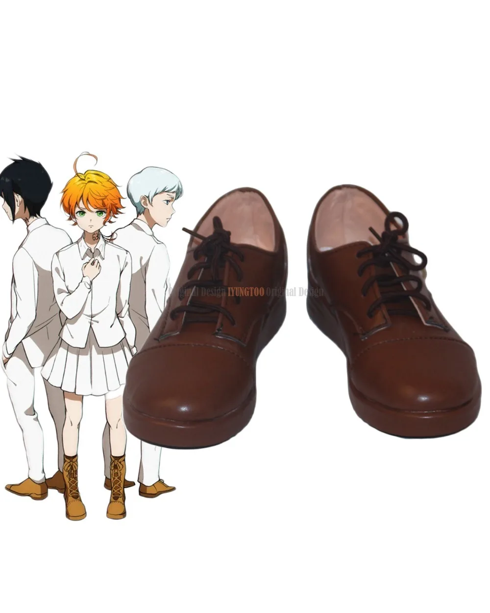 Ботинки для косплея Neverland, модель 2019 года, ботинки для косплея Нормана, Изабеллы, Нормана, изготавливаемые на заказ, коричневые ботинки