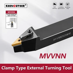 MVVNN1616 MVVNN2020 MVVNN2525 MVVNN3232 External Turning Tool MVVNN Lathe Bar Turning Holder CNC Cutting Tool Cutter Bar