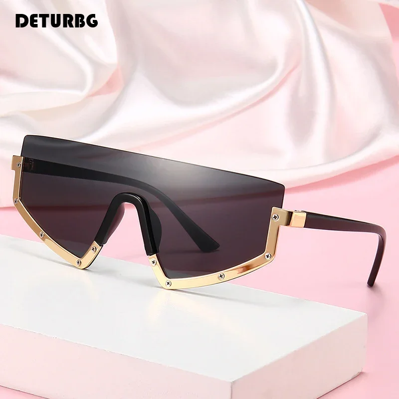 Fashion One Piece Sunglasses Women/Men Luxury Brand Retro Gradient Sun Glasses Shades UV400 Driving 2024 Brand Designer SG021