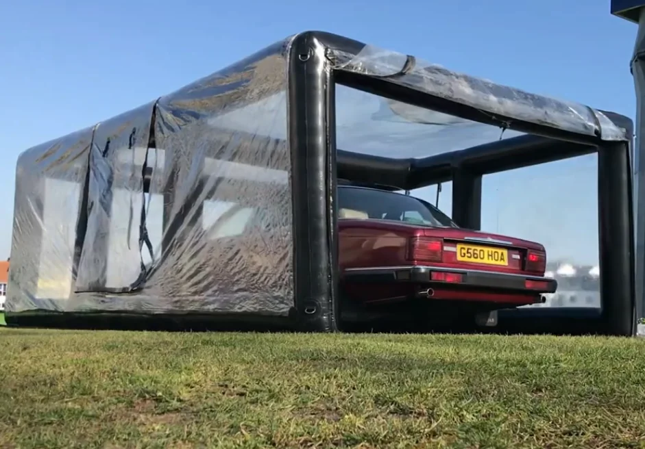 خيمة جراج سيارة قابلة للنفخ مقاومة للماء للاستخدام الخارجي، حجم قابل للتخصيص من مادة PVC الشفافة، سهلة الإعداد للعروض التجارية #5