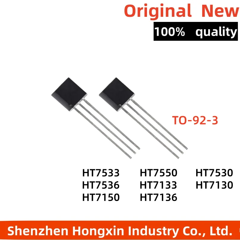 10-50 pieces of HT7533 7550 7530 7536 7133 7130 7150 7136-A-1-2 direct insertion TO-92-3 LDO low voltage drop regulator