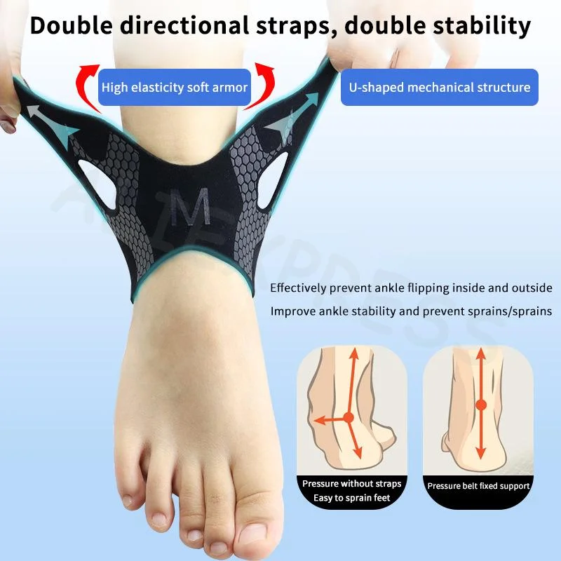 Professional Grade Ankle Brace with Foot Strap and Compression Sleeve for Plantar Fasciitis Pain Management