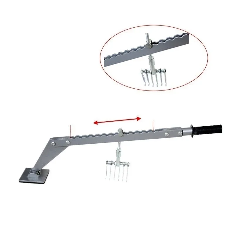 Portable Dent Pull Rod Set Multi Hook Puller Single Leg Leveling Rod 6 Finger Lifter Auto Body Repair Tool Kit