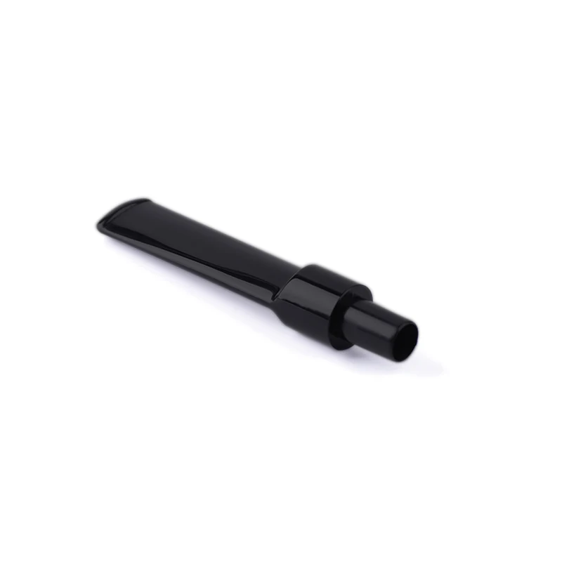 RU-MUXIANG Acrylic Smoking Pipe Cigarette Holder 9mm Filer Black Saddle Mouthpiece Suitable for All Tobacco Pipe Factory