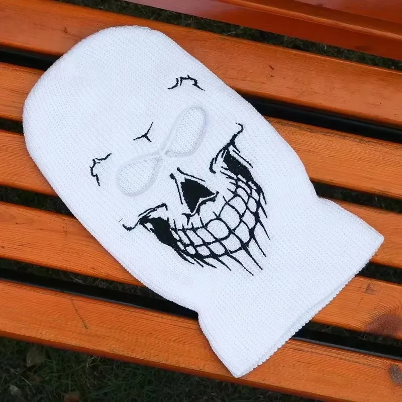 Skull Scratch Embroidery Balaclava Mask Hat Winter Mask Halloween Caps For Party Motorcycle Bicycle Ski Cycling cool Skull Masks