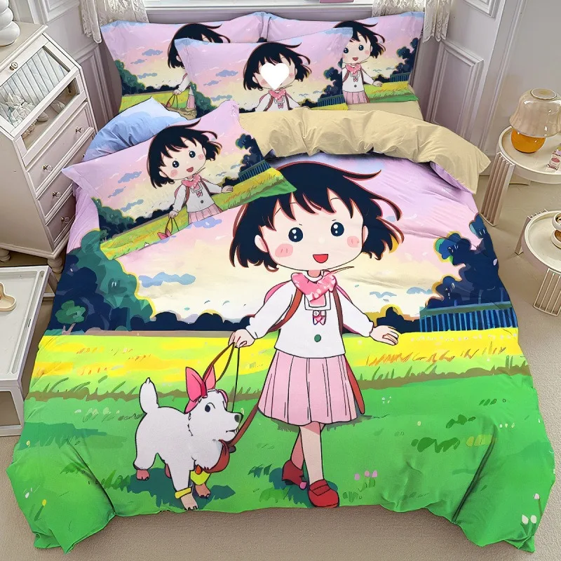 juego-de-ropa-de-cama-con-funda-de-edredon-y-funda-de-almohada-de-dibujos-animados-chi-bi-maruko-sakura-momoko-decoracion-para-dormitorio-de-ninos-y-ninas-individual-y-doble