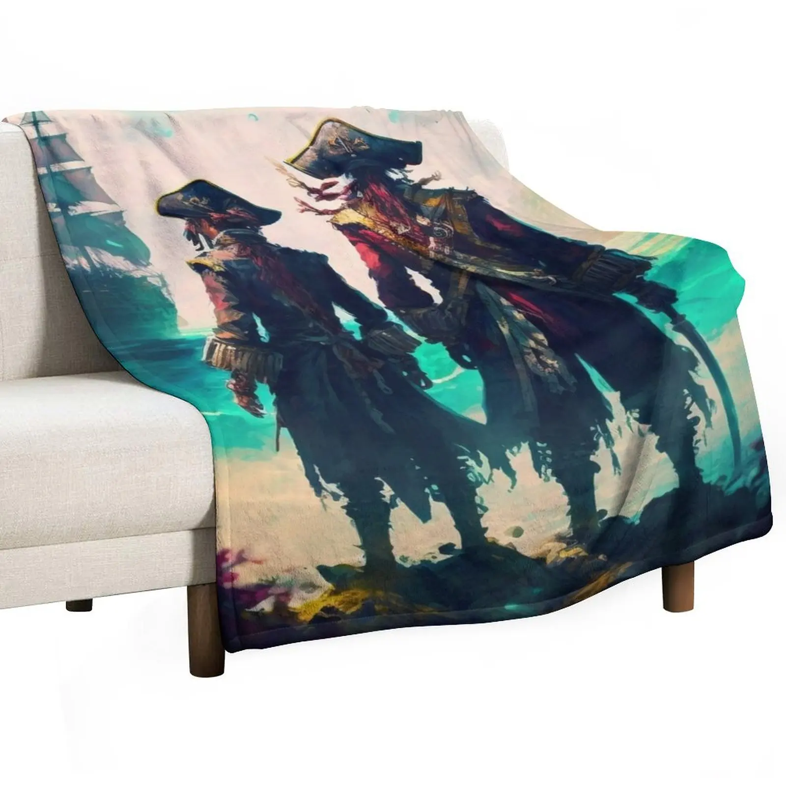 

Lost at Sea are We Throw Blanket valentine gift ideas Flannels Hairys Soft Plush Plaid Blankets