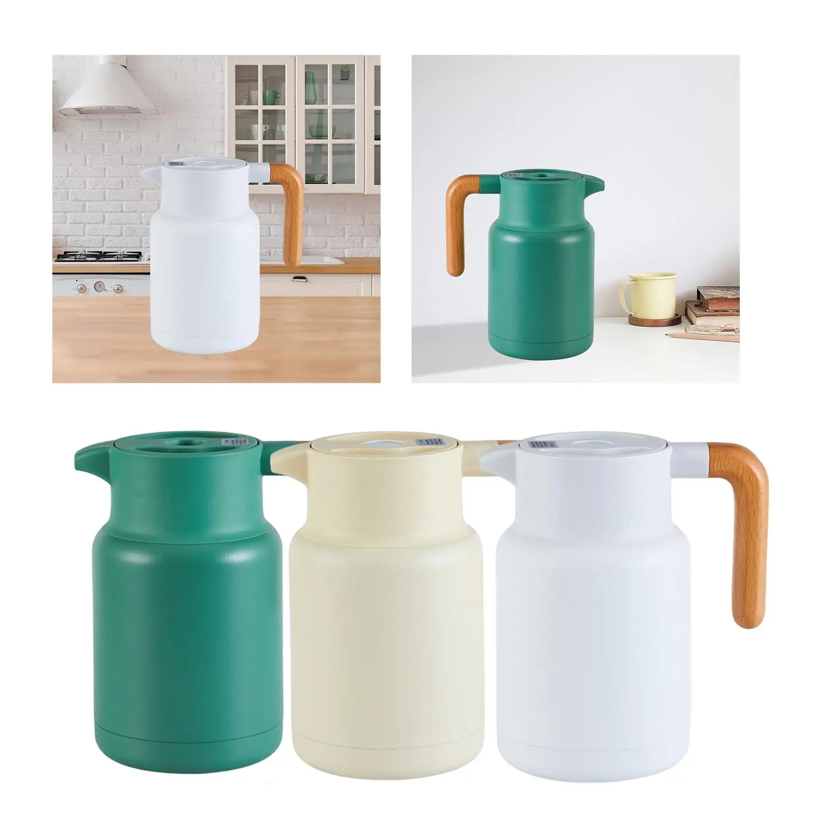 

Thermal Coffee Carafe Stainless Steel Water Tea Pitcher Jug for Dorm Home