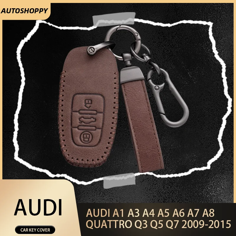 

Fashion Car Key Case Cover for Audi A1 A3 A4 A5 A6 A7 A8 Quattro Q3 Q5 Q7 S4 S5 S6 S7 S8 R8 TT Key Shell Protection Accessories