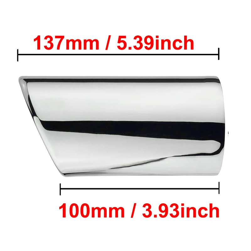 Stainless Steel Car Exhaust Muffler Pipe Tip Cover For Audi A3 8V 8P Sportback VW Golf Variant 6 POLO 6R GOLF MK7 Tailpipe