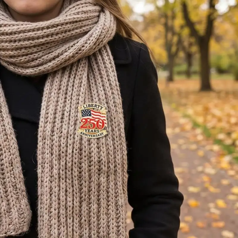  American Revolutions 250 Year Brooch Pin Badges