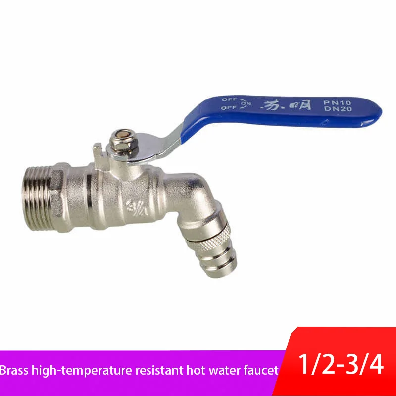 

Brass Hot Water Tap G1/2" 3/4" 1" Male Thread Copper Ball Valve Water Boiler Tap Refrigerator Drain Faucet Drain Valve Switch