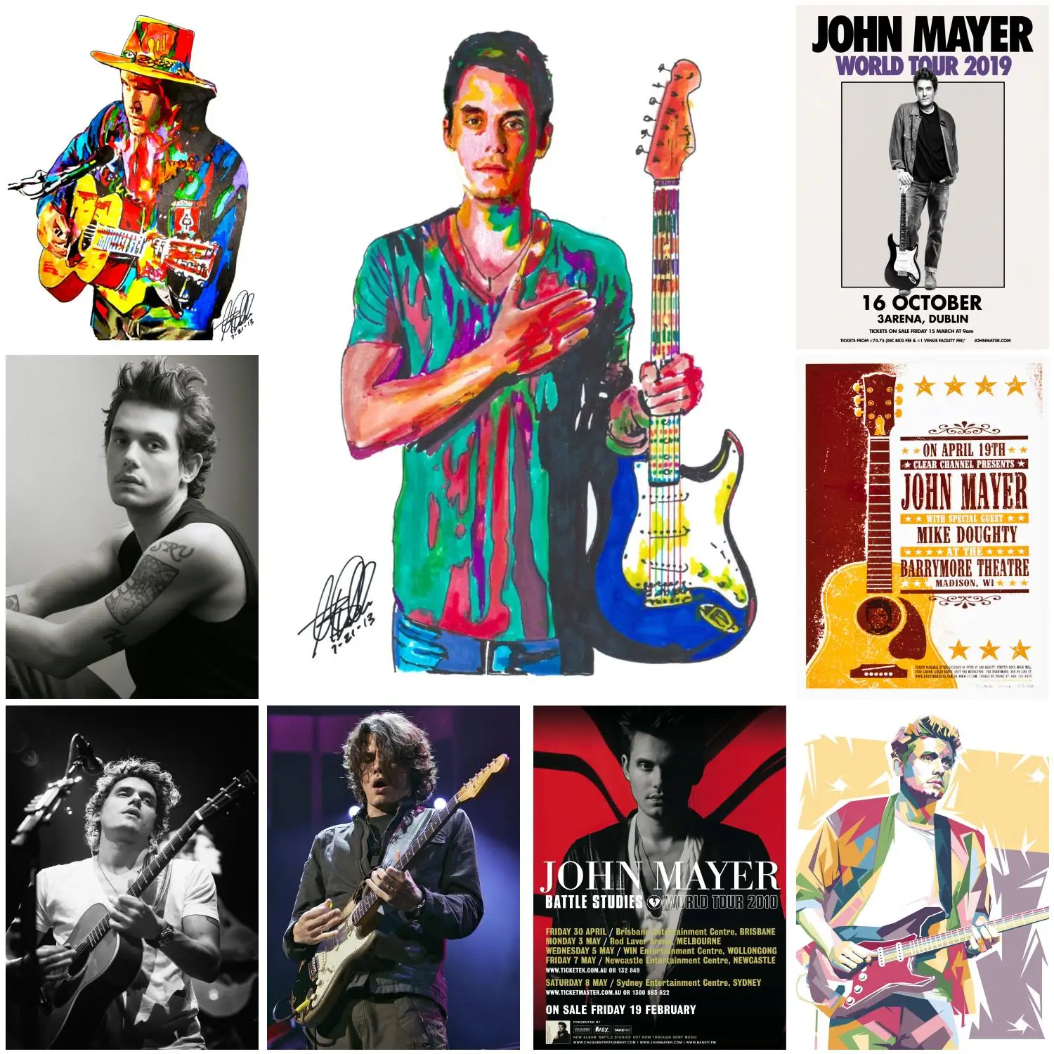 john mayer  Poster Decorative Painting Canvas Poster Gift Wall Art Living Room Posters Bedroom Painting