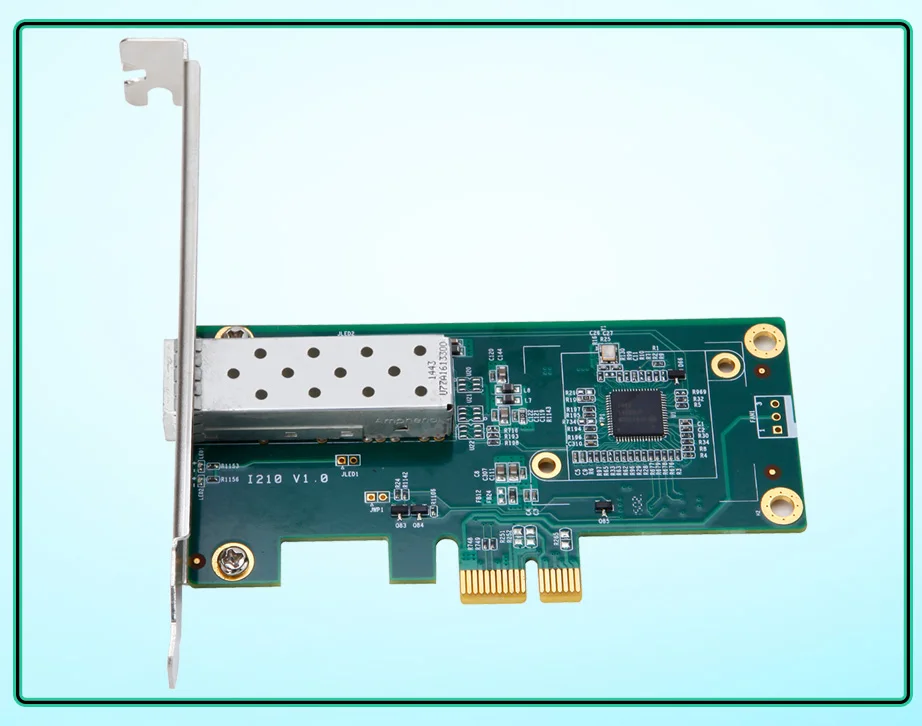

DIEWU Intel I210 PCIe Gigabit Single SFP оптоволоконная сетевая карта
