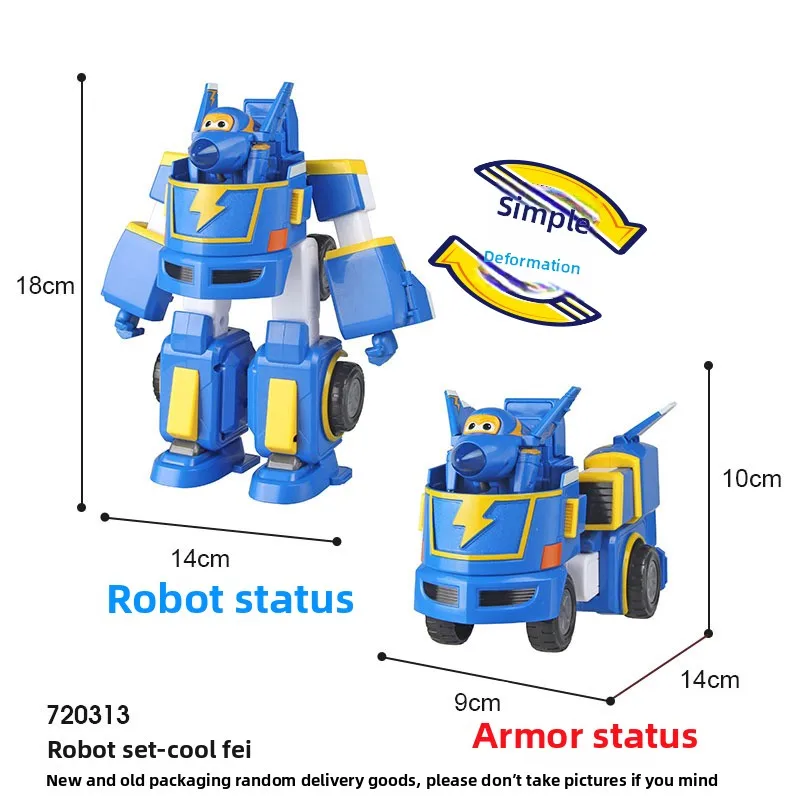 Auldey Super Wings Jett Juego de juguetes de robot combinador transformable, kit de modelo de figura de acción para niños de 3 a 6 años, regalo de cumpleaños