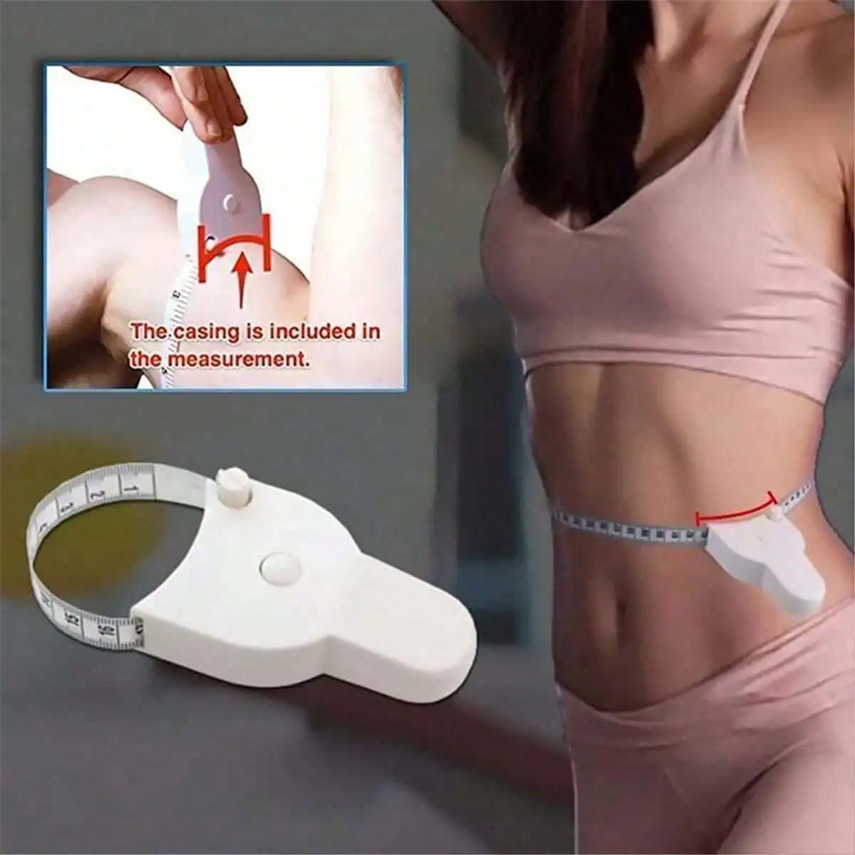 1pc Precision Automatic Measuring Tape For Body Measurements With Multi-function Design For Waist, Body, Head And Limbs
